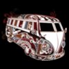 Psychedelic VW Kombi Bus