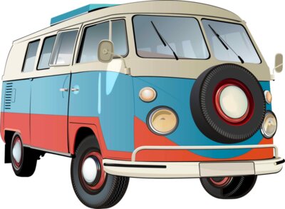 Old School VW Kombi Campervan