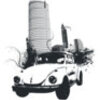 Grunge VW Beetle in city