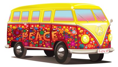 Peace VW Kombi Bus