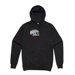 Retro VW Kombi Van - Women's Gildan  Hooded Sweatshirt