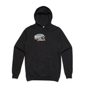 Retro VW Kombi Van - Women's Gildan  Hooded Sweatshirt