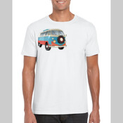 Retro VW Kombi Van - Men's 'Gildan' Slim T-Shirt
