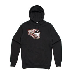 Psychedelic VW Kombi Bus - Women's Gildan  Hooded Sweatshirt