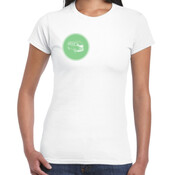 VW Kombi Circle - Women's 'Gildan' Slim T-Shirt