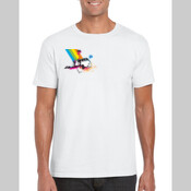 Rainbow VW Kombi - Men's 'Gildan' Slim T-Shirt